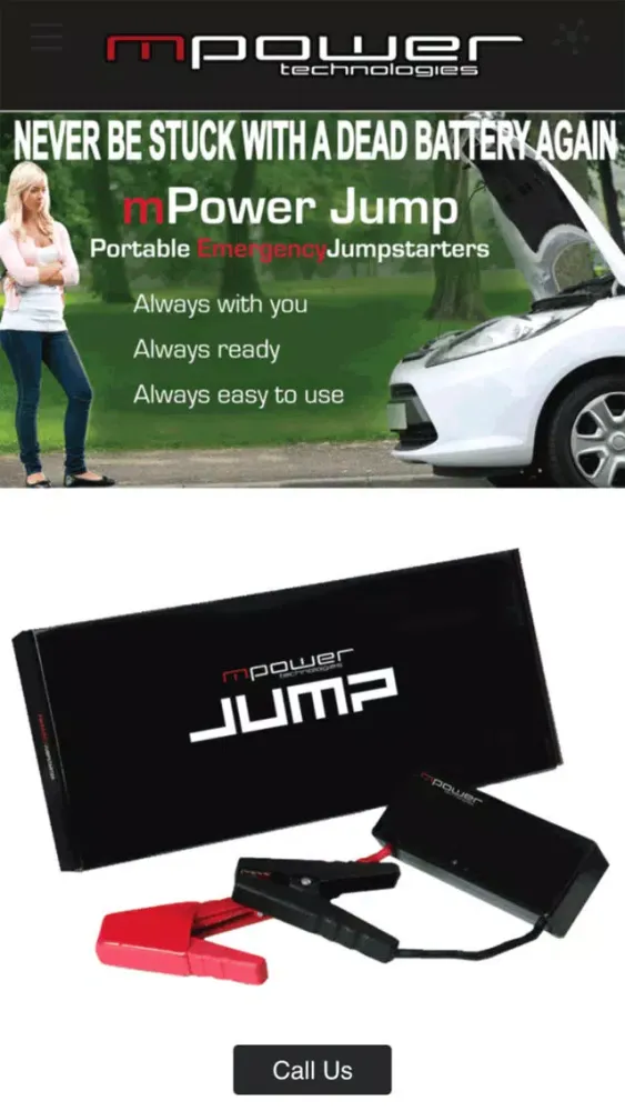 mPower Technologies - Emergency Jumpstarters سکرین شاٹس