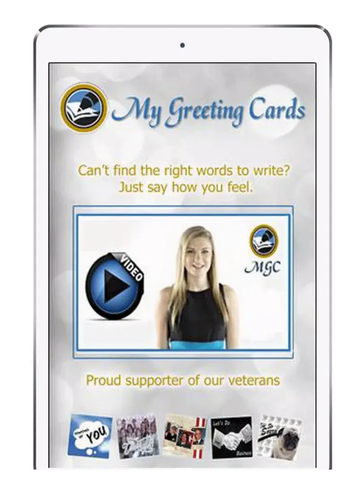 ภาพหน้าจอของ My Greeting Cards iPad 