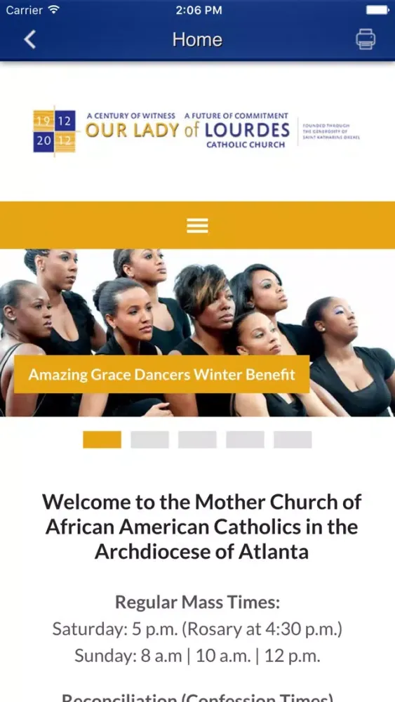 Capturas de pantalla de Our Lady of Lourdes Atlanta