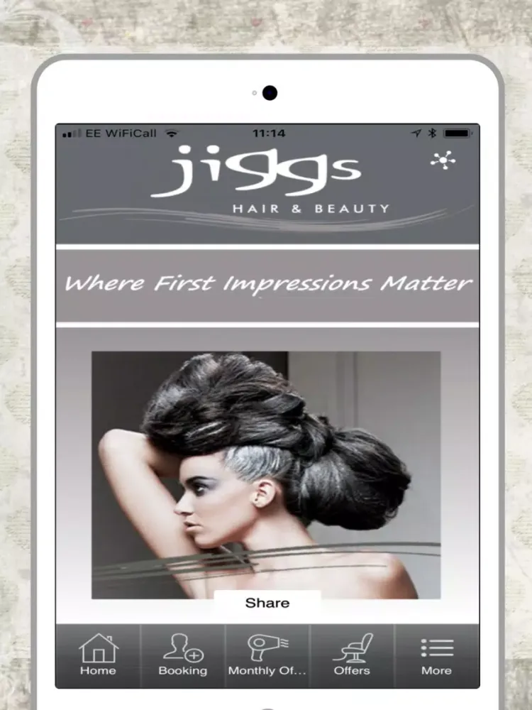 Capturas de pantalla de Jiggs Hair & Beauty iPad 