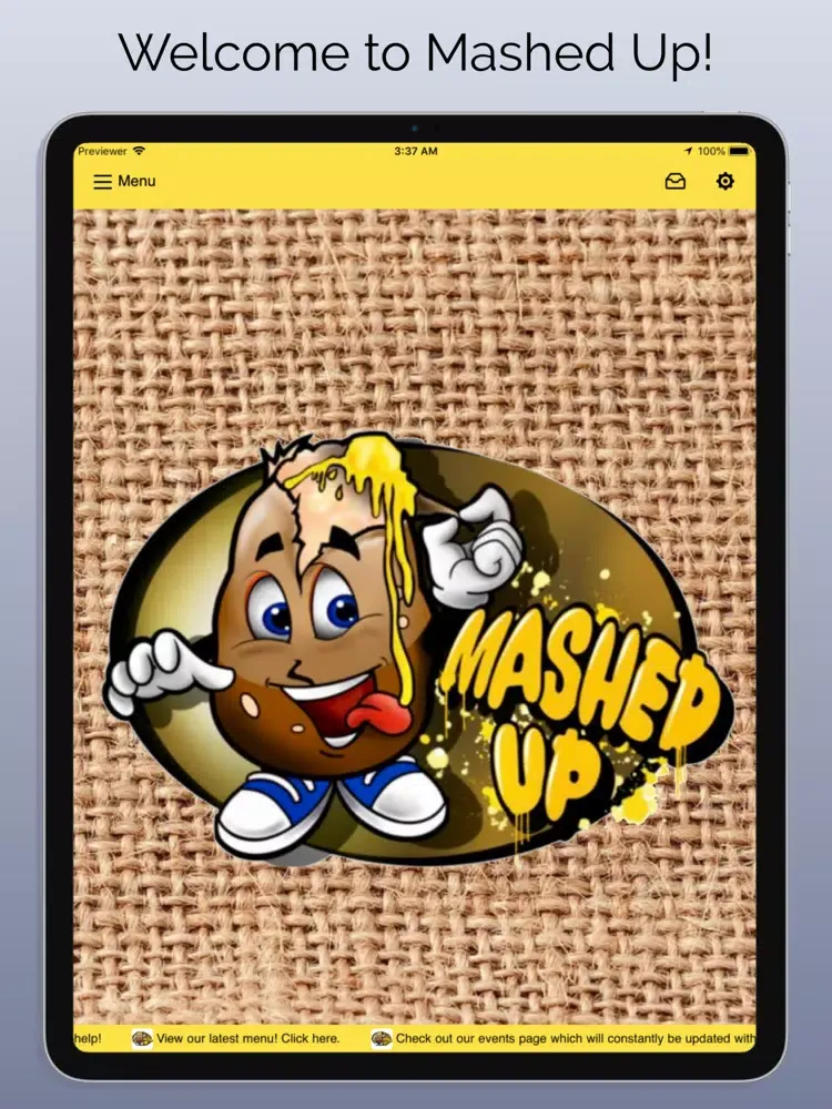 Tangkapan layar Mashed Up iPad 