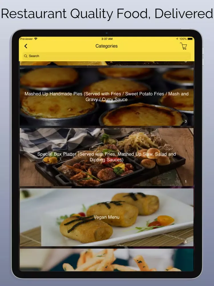 Tangkapan layar Mashed Up iPad 