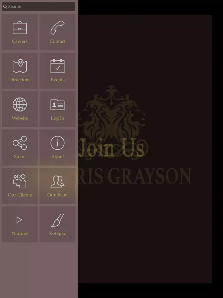 ภาพหน้าจอของ Morris Grayson iPad 