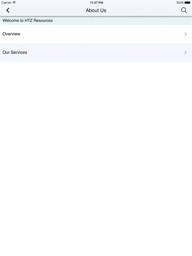 Скриншоты HTZ Resources iPad 