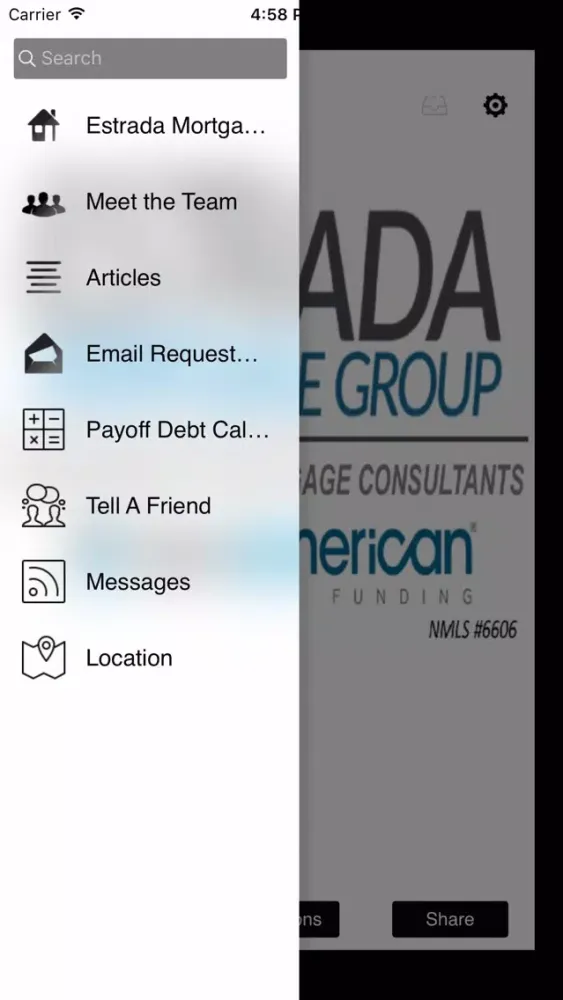 Ảnh chụp màn hình của Estrada Mortgage Group