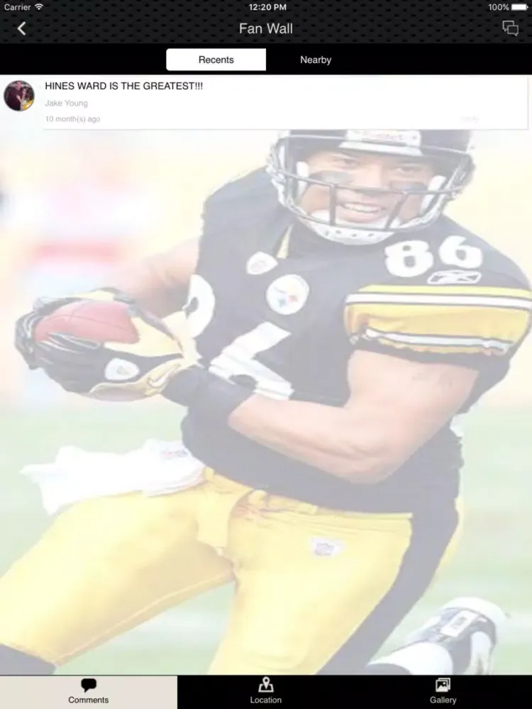 Hines Ward iPad  स्क्रीनशॉट