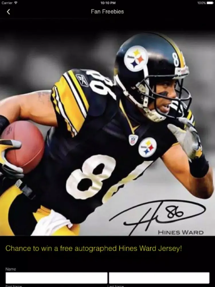 Hines Ward iPad  स्क्रीनशॉट