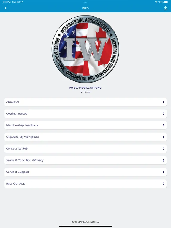 ภาพหน้าจอของ Iron Workers Local 549 iPad 