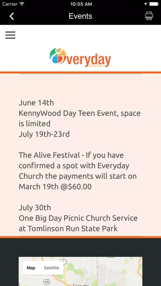 Screenshot di Everyday Church App