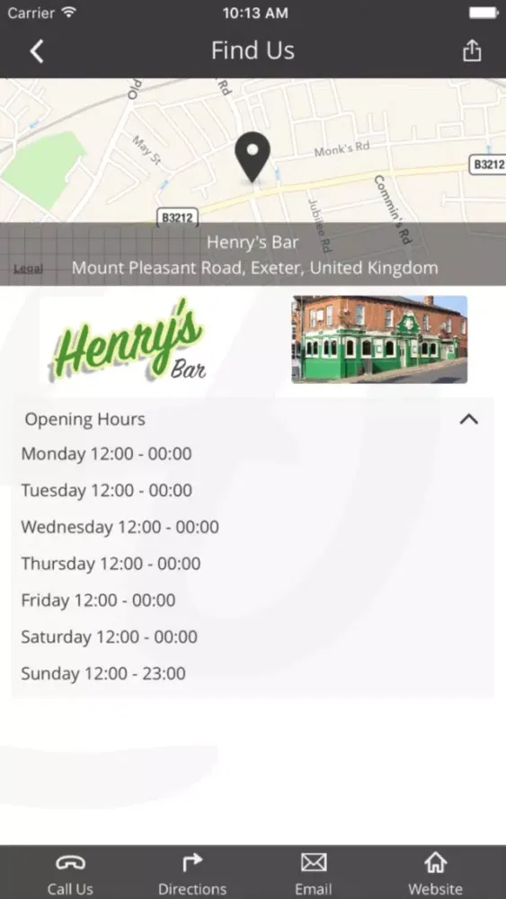Captures d'écran de Henry's Bar Exeter Devon