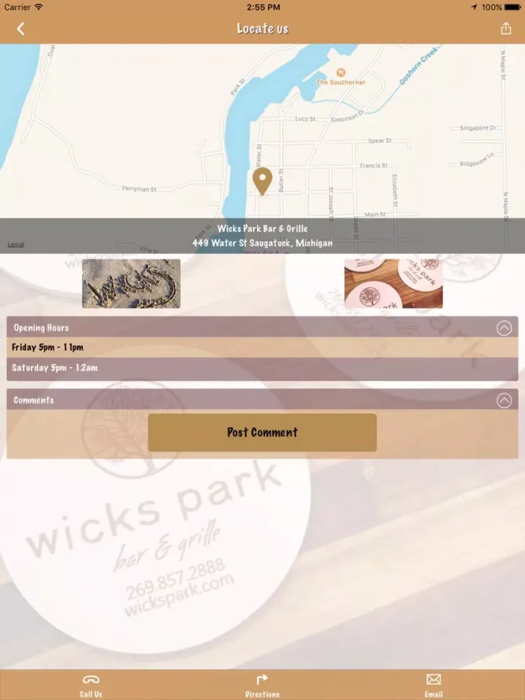 Скриншоты Wicks Park Bar & Grille iPad 