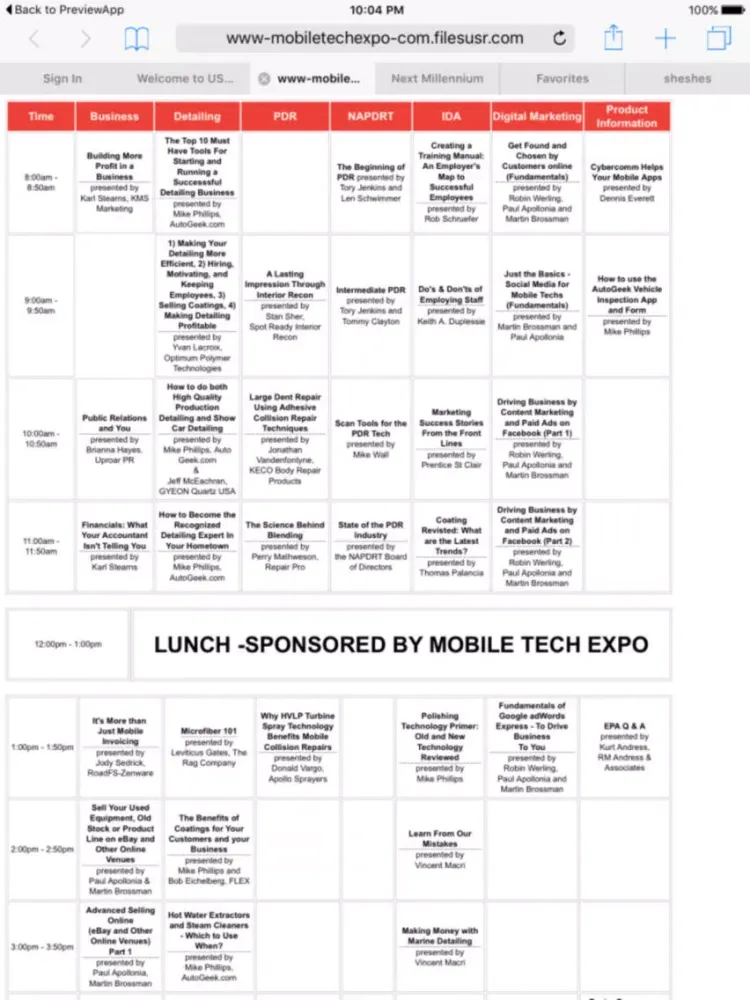 Mobile Tech Expo iPad  स्क्रीनशॉट