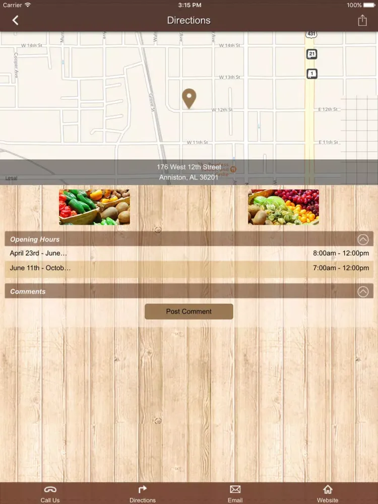 Anniston Downtown Market iPad  스크린샷