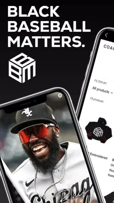 Capturas de tela do Black Baseball Matters Inc