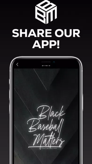 Capturas de tela do Black Baseball Matters Inc
