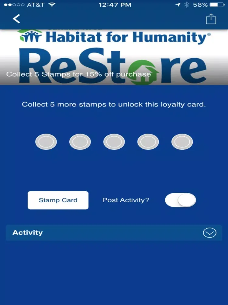 Tangkapan skrin Garland ReStore iPad 