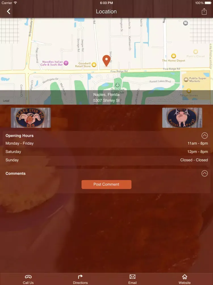 BlackEyedPigBBQ iPad  سکرین شاٹس