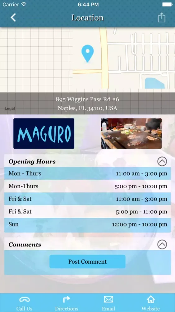 Capturas de tela do Maguro