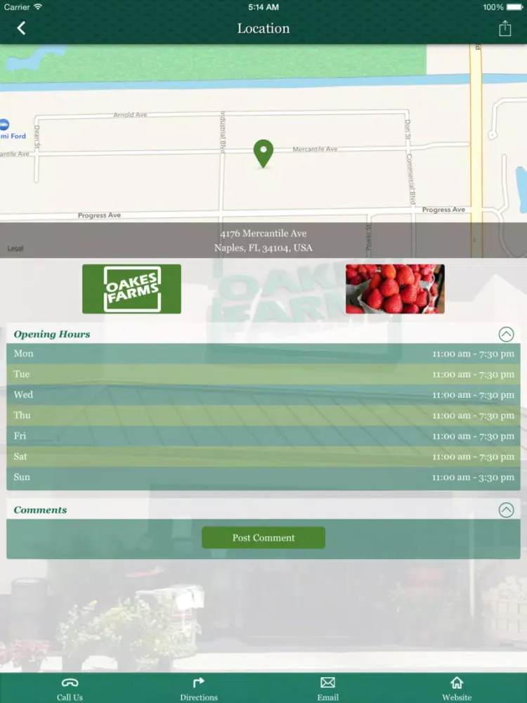 Oakes Farms iPad 应用截图