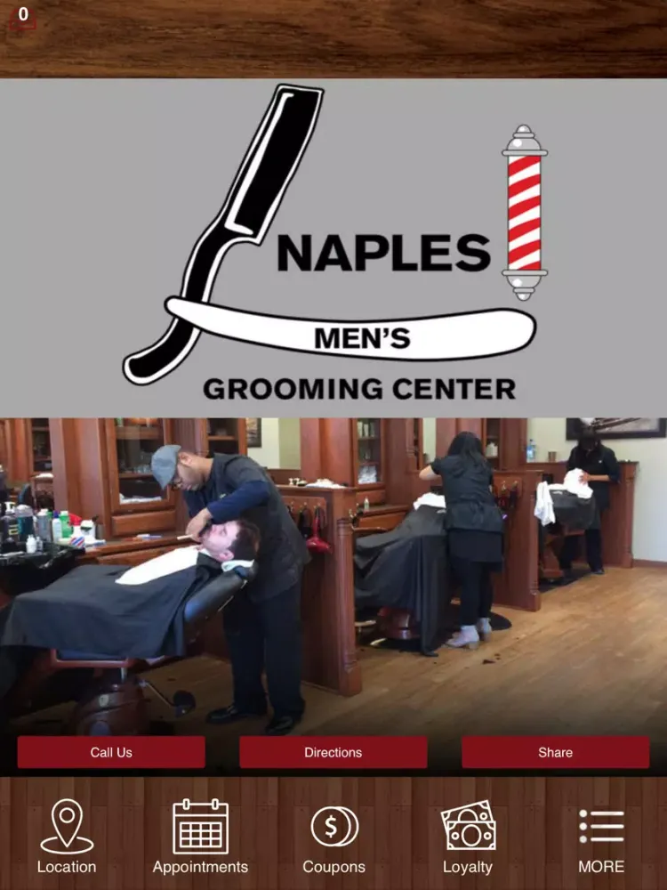 ภาพหน้าจอของ Naples Mens Grooming Center iPad 