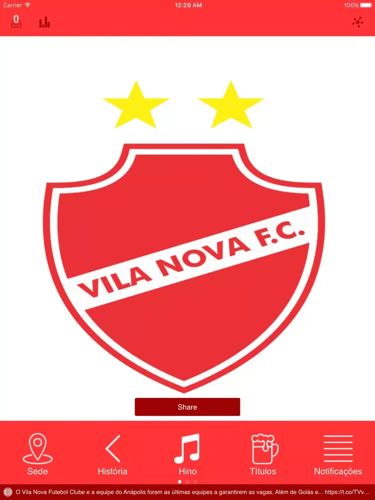 Vila Nova FC iPad  স্ক্রিনশট