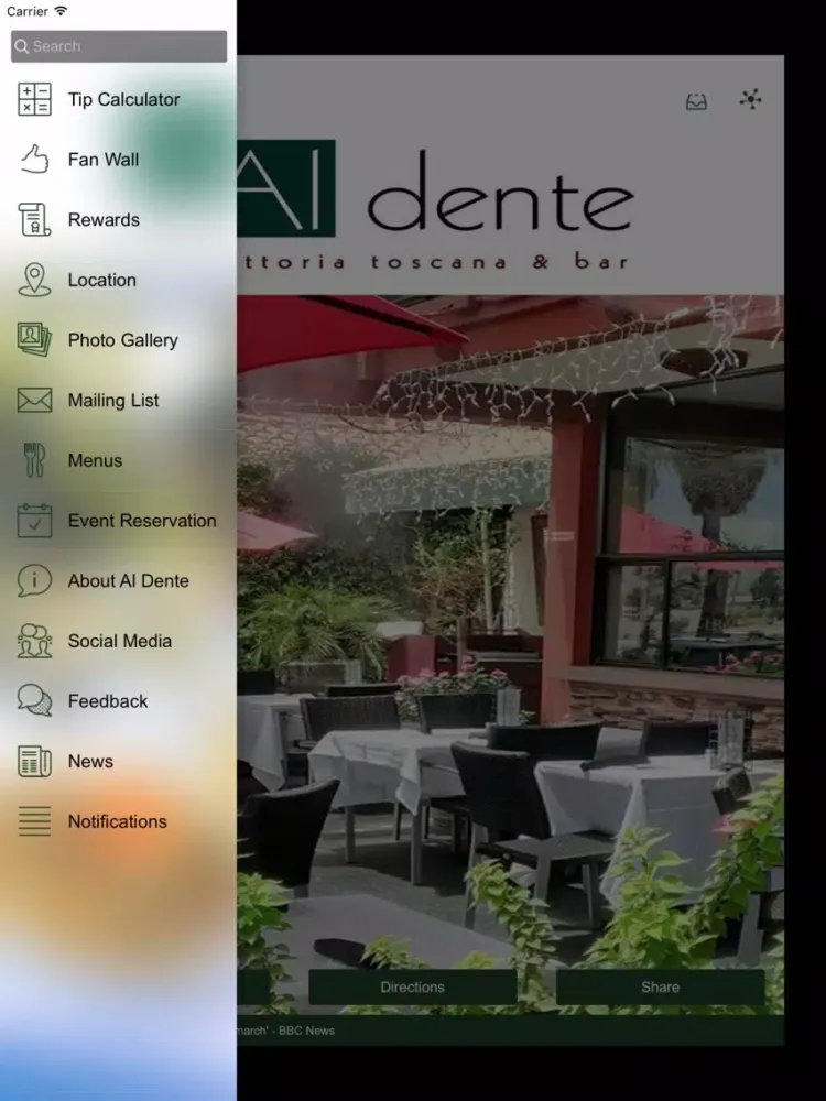 Ảnh chụp màn hình của Al Dente PS iPad 