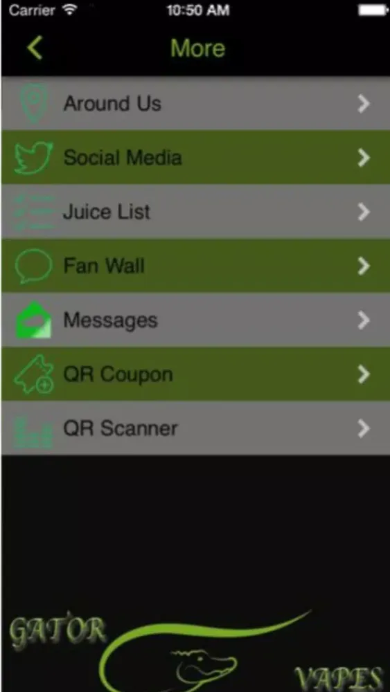 Gator Vapes Screenshots