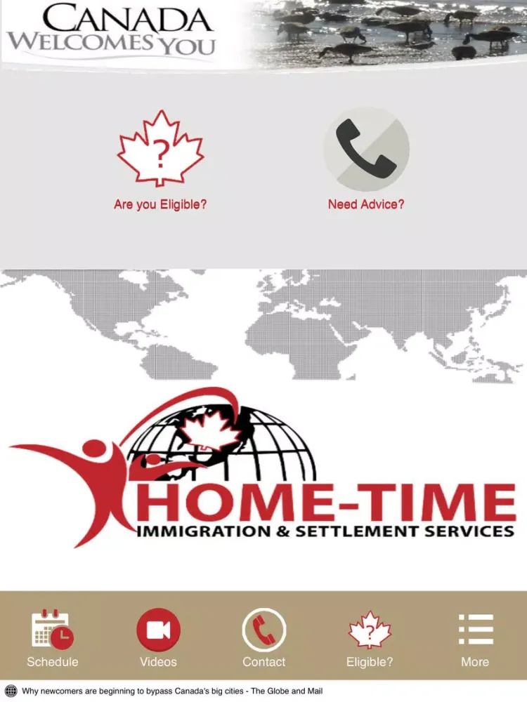 Come2Canada iPad  Ekran Görüntüleri