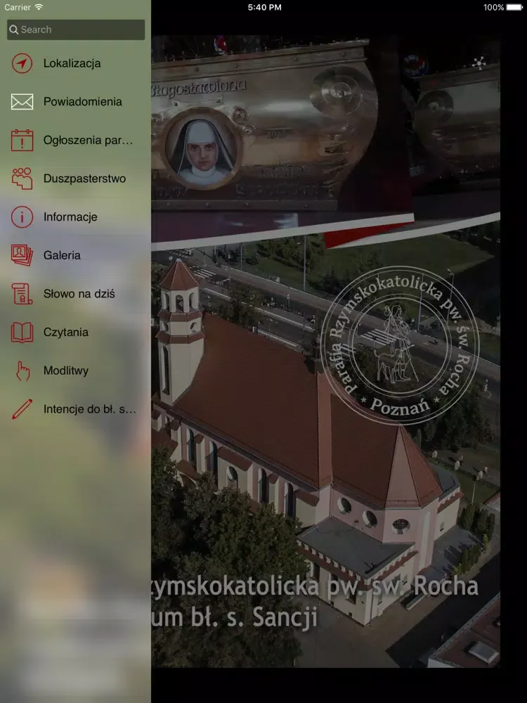 Parafia Świętego Rocha iPad  Screenshots