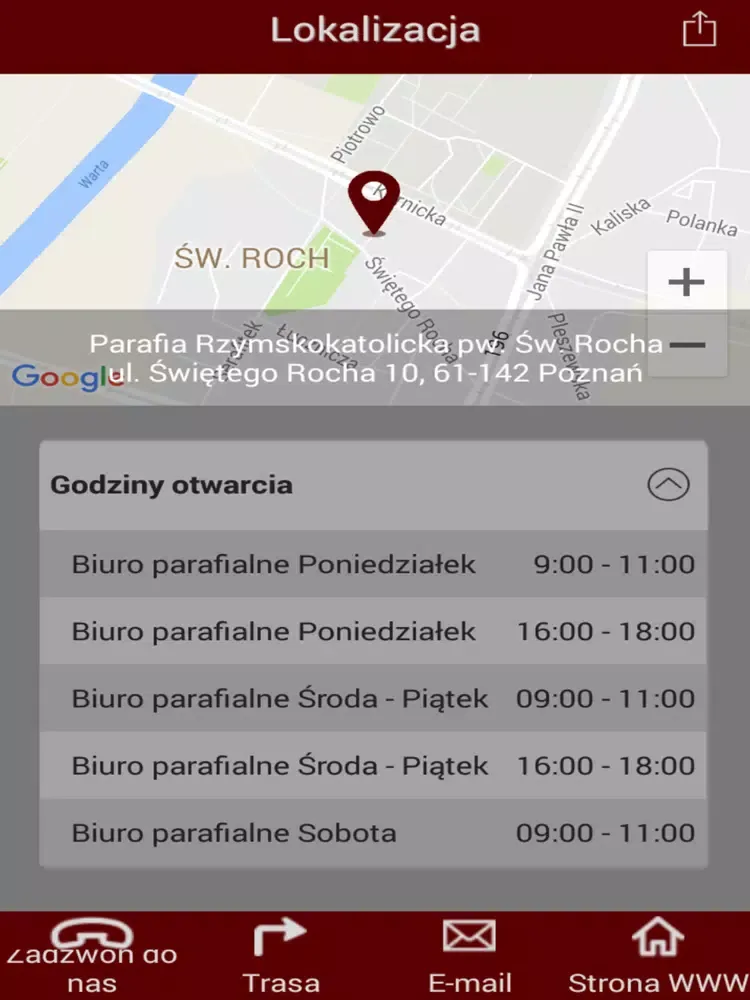 Parafia Świętego Rocha iPad  Screenshots