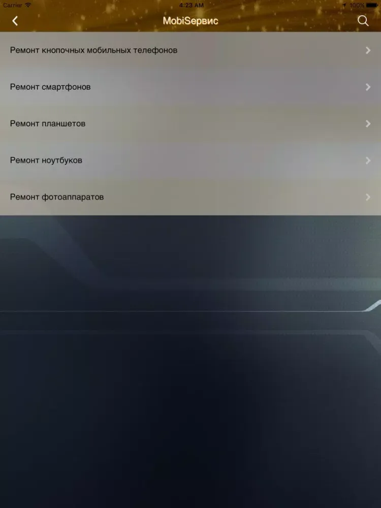 Capturas de pantalla de MyMobis iPad 
