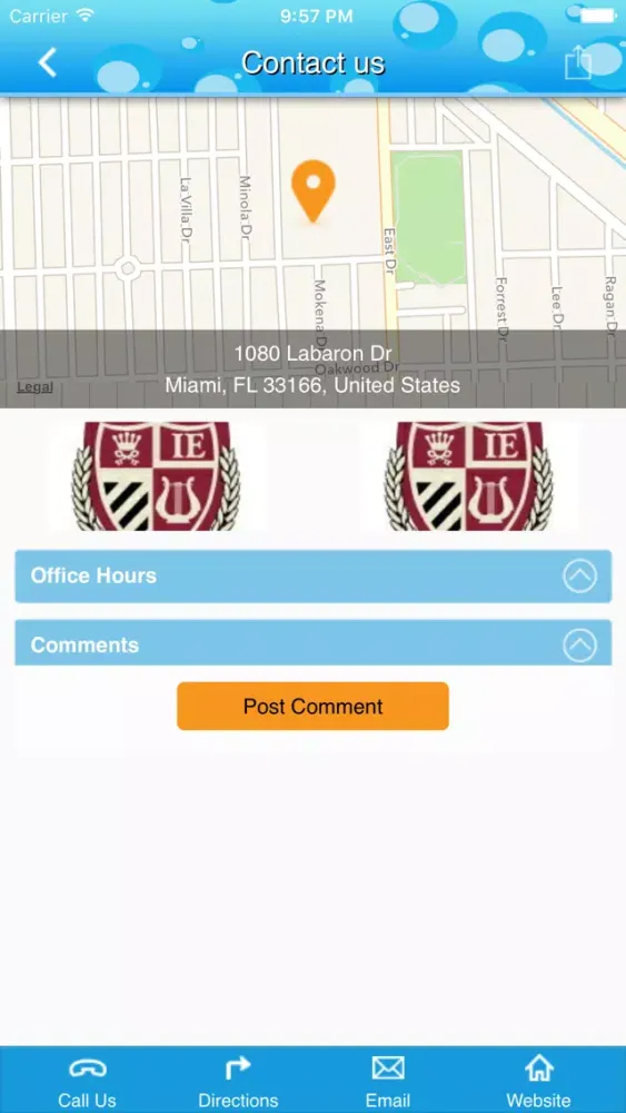 Tangkapan layar AIE Charter