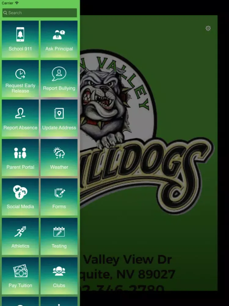 Capturas de tela do Virgin Valley High School iPad 