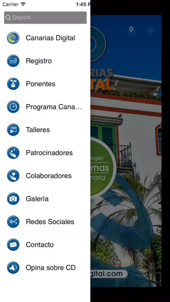 Screenshot di Canarias Digital