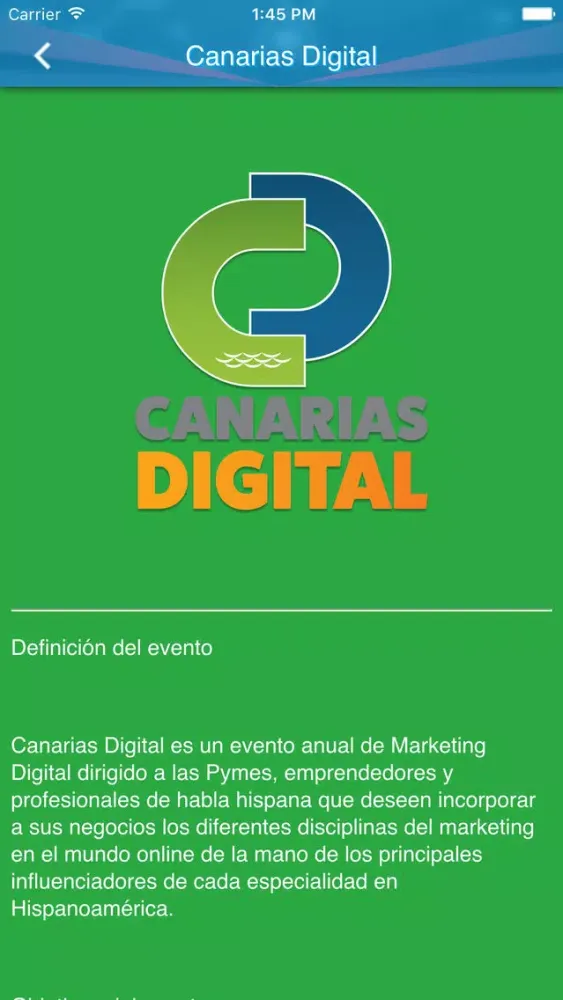 Screenshot di Canarias Digital