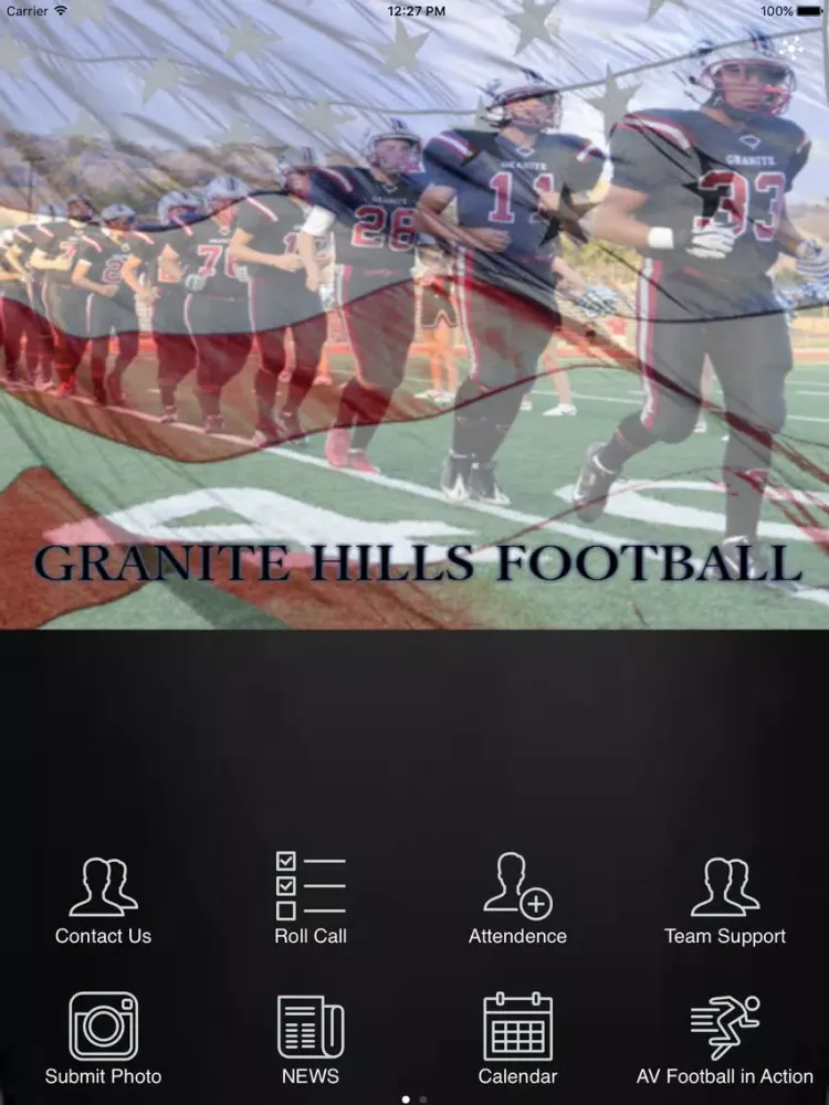 ภาพหน้าจอของ Granite Hills Grizzly Football iPad 