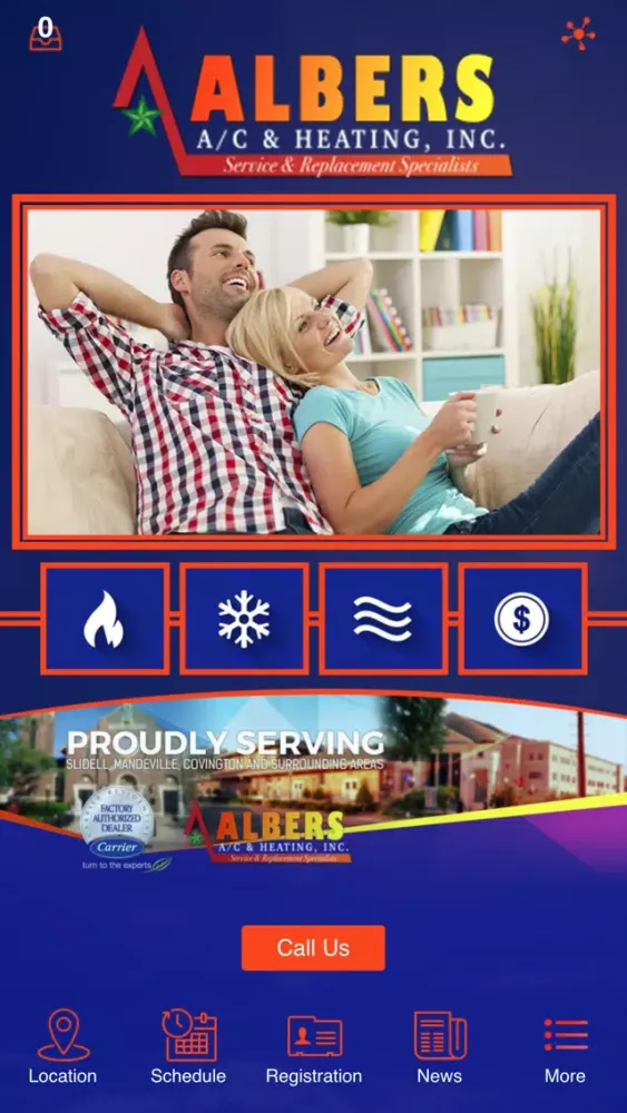 Capturas de tela do Albers Air Conditioning & Heating Inc