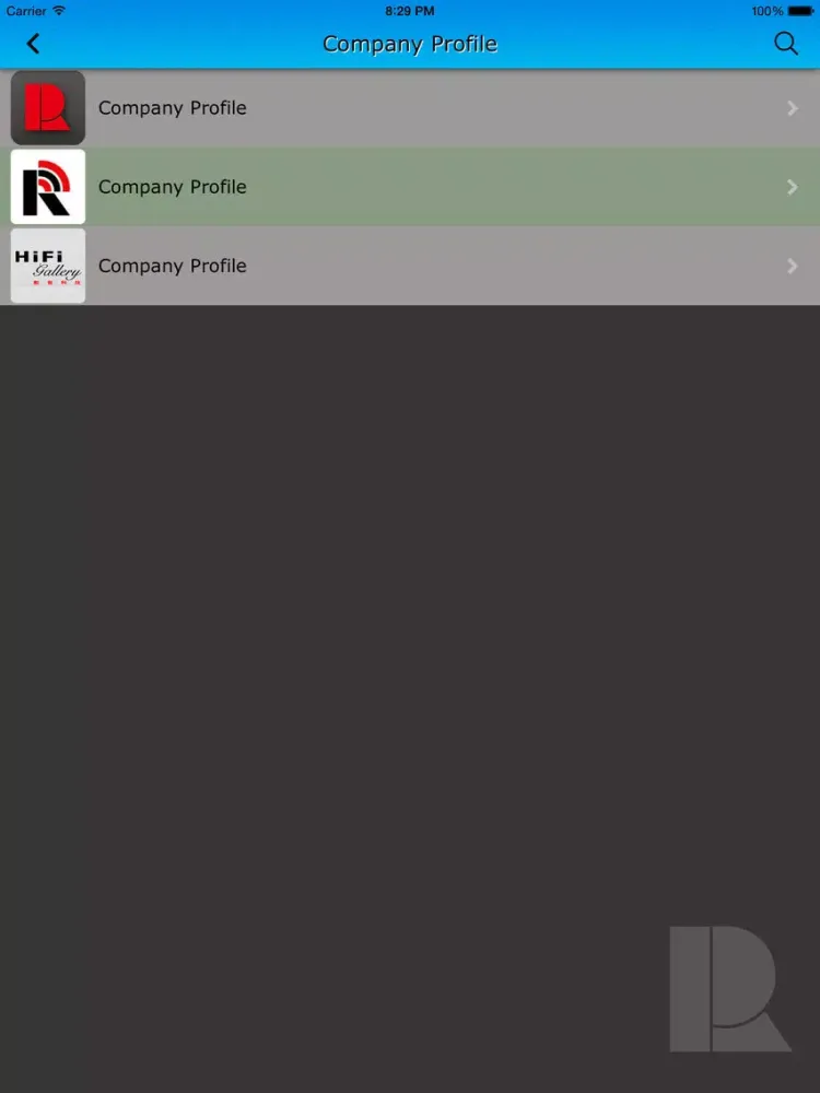 Richcom Audio Video Group iPad  스크린샷
