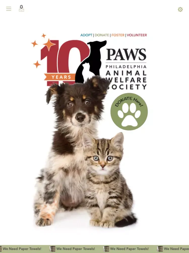 Captures d'écran de PAWS Philadelphia Animal Welfare Society iPad 