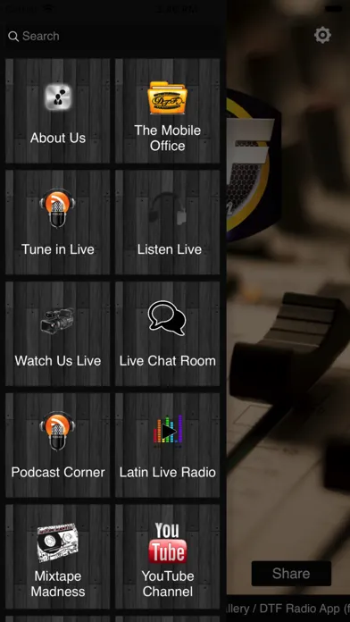 Zrzuty ekranu DTF Radio