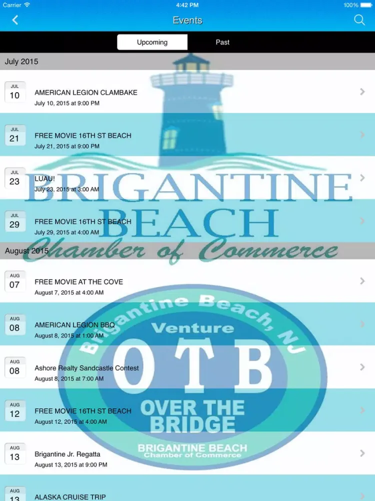 صور Brigantine Beach Chamber of Commerce iPad 