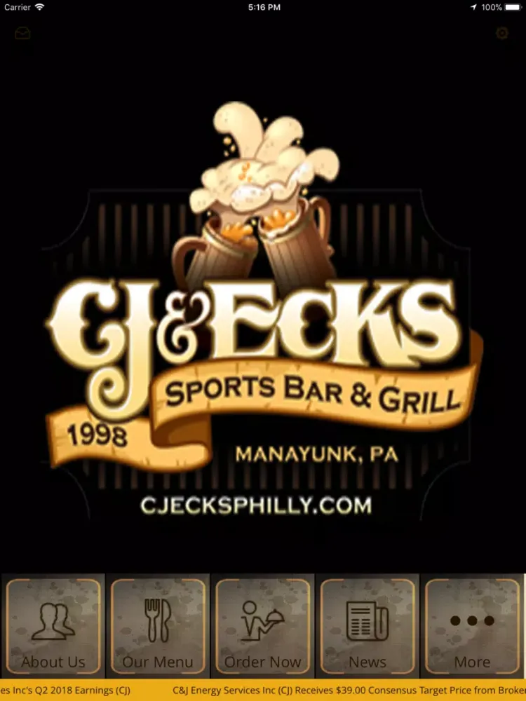 Capturas de pantalla de CJ & Eck's iPad 