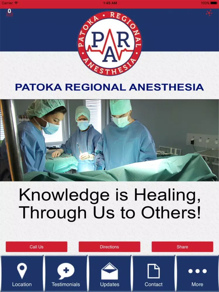 صور Patoka Regional Anesthesia iPad 