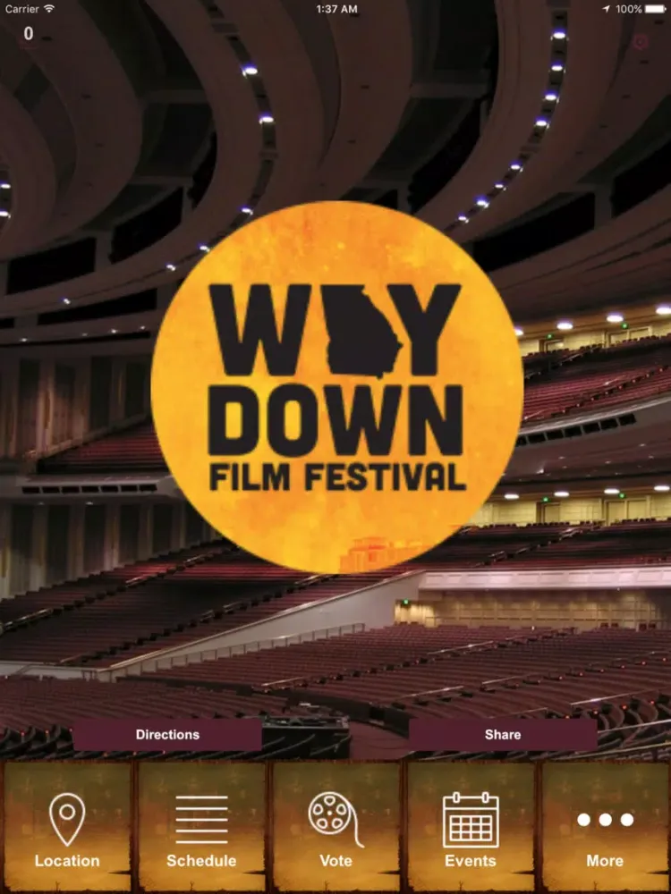 Way Down Film Festival iPad  স্ক্রিনশট
