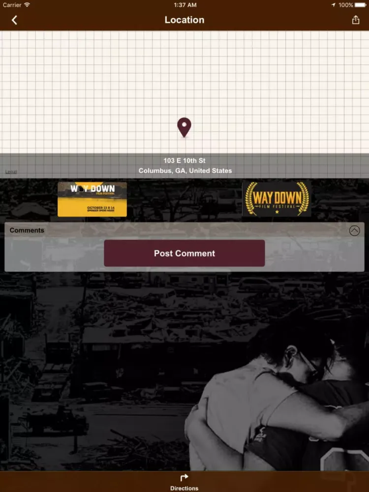 Way Down Film Festival iPad  স্ক্রিনশট