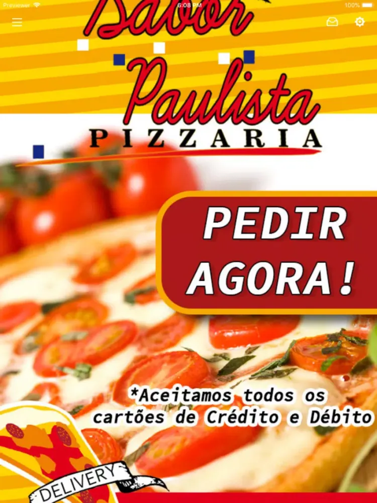 Zrzuty ekranu Sabor Paulista Pizzaria iPad 