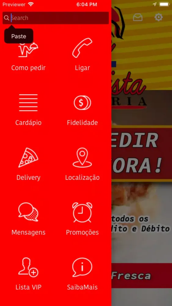 Zrzuty ekranu Sabor Paulista Pizzaria