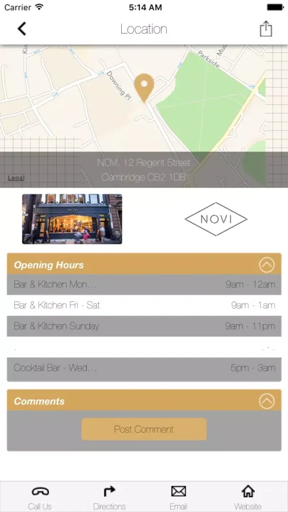 NoviApp Screenshots