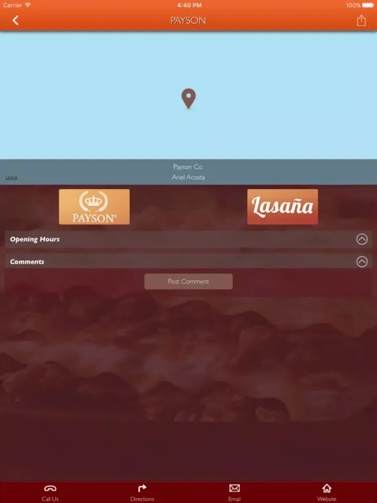 Payson iPad  Screenshots