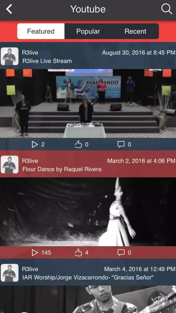 Tangkapan layar R3live
